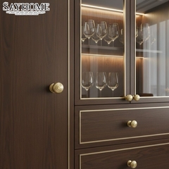 Núm tủ tân cổ điển vintage chất liệu đồng SH9002