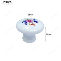 Núm tủ hiện đại màu trắng sứ SH9009