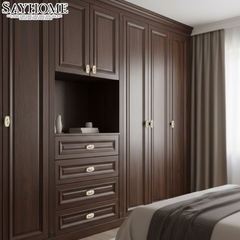 Núm tủ tân cổ điển vintage gốm sứ hoa văn màu vàng đồng SH9024