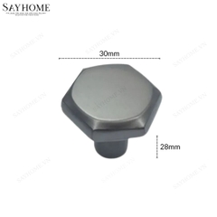 Núm tủ hiện đại màu đen mờ, vàng mờ và xám xi măng SH9241 tại thành phố Hồ Chí Minh