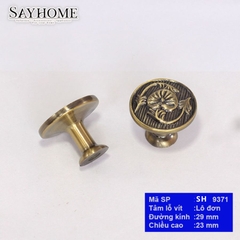 Núm tủ cổ điển màu đồng SH9371