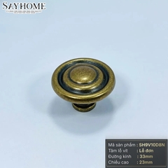 Núm tủ tân cổ điển vintage màu vàng và đồng cổ SH9V10D8N tại thành phố Hồ Chí Minh