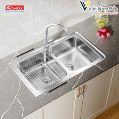 Chậu rửa bát European sink Premium KS8650 2B - Chính hãng KONOX