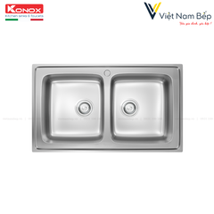 Chậu rửa bát European sink Premium KS8650 2B - Chính hãng KONOX