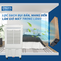 Quạt điều hòa hơi nước Nefa NF55 Phím cơ - Chính hãng