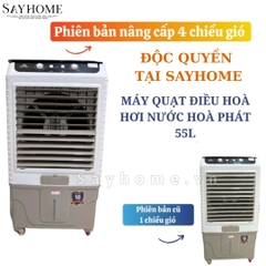 Quạt hơi nước Hoà Phát HPCF1-062 / 061 Phím cơ 55 Lít - Chính hãng - quạt điều hòa