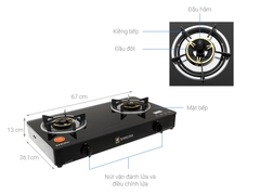 Bếp gas đôi SAKURA SA-2375GB tại thành phố Hồ Chí Minh