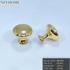 Núm tủ hiện đại màu vàng gold và vàng xước SH1651