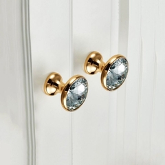 Núm tủ hiện đại màu vàng gold  pha lê SH1820