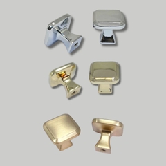 Núm tủ hiện đại màu vàng gold, vàng mờ và bạc bóng SH2802