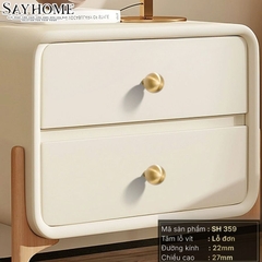 Núm tủ hiện đại màu vàng mờ SH359