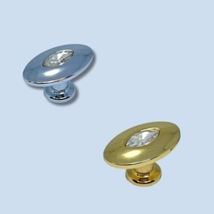 Núm tủ hiện đại màu vàng gold và bạc bóng SH5546