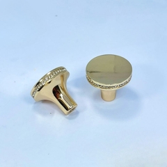 Núm tủ tân cổ điển vintage màu vàng gold pha lê SH5805