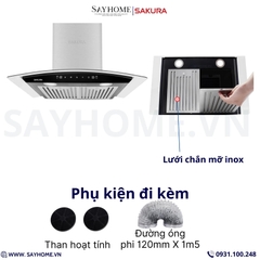 Máy hút mùi kính cong SAKURA SR-7730AGtại thành phố Hồ Chí Minh