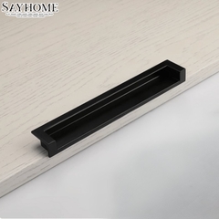 Tay nắm âm tủ hiện đại màu đen SH5529