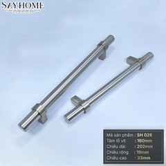 Tay nắm đũa hiện đại màu bạc SH026