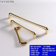 Tay nắm đũa hiện đại màu vàng gold 18k SH5609