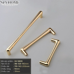 Tay nắm đũa hiện đại màu vàng gold 18k SH5609