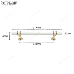 Tay nắm đũa hiện đại màu trắng vàng SH5526 tại Tân Bình