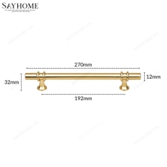 Tay nắm đũa hiện đại màu vàng gold 18k SH5526