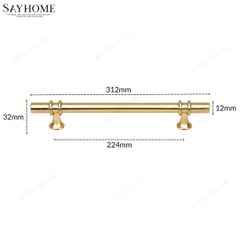 Tay nắm đũa hiện đại màu vàng gold 18k SH5526