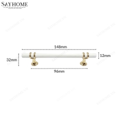 Tay nắm đũa hiện đại màu trắng vàng SH5526 tại Tân Bình