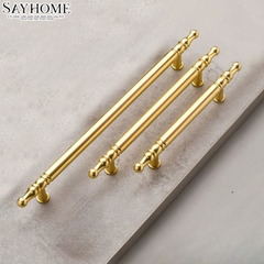 Tay nắm đũa tân cổ điển màu vàng gold SH9331
