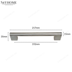 Tay nắm tủ hiện đại màu inox bóng mờ SH023