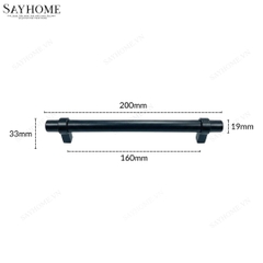 Tay nắm đũa hiện đại màu đen SH026 tại thành phố Hồ Chí Minh