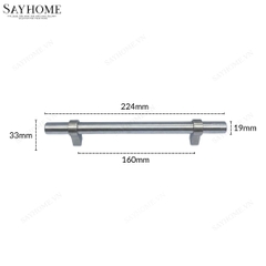 Tay nắm đũa hiện đại màu bạc SH026