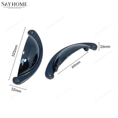 Tay nắm tủ hiện đại bán nguyệt màu đen SH0423 tại thành phố Hồ Chí Minh