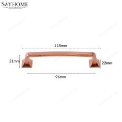 Tay nắm tủ hiện đại màu vàng hồng Rose Gold SH10VH4 tại thành phố Hồ Chí Minh
