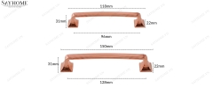 Tay nắm tủ hiện đại màu vàng hồng Rose Gold SH10VH4 tại thành phố Hồ Chí Minh