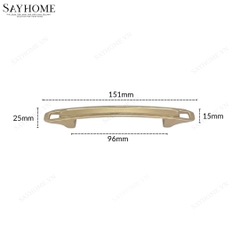 Tay nắm tủ tân cổ điển màu vàng gold SH1050 tại thành phố Hồ Chí Minh