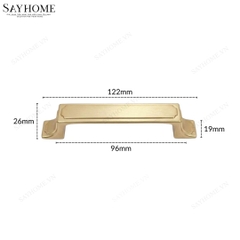 Thông số kĩ thuật Tay nắm tủ tân cổ điển Vintage màu vàng gold SH1121 tại Thành phố Hồ Chí Minh