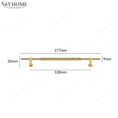 Tay nắm đũa tân cổ điển vintage màu vàng gold 18k SH11V23-128 tại thành phố Hồ Chí Minh