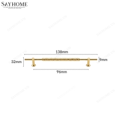 Tay nắm đũa tân cổ điển vintage màu vàng gold 18k SH11V23 tại thành phố Hồ Chí Minh