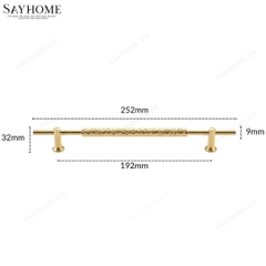 Tay nắm đũa tân cổ điển vintage màu vàng gold 18k SH11V23-192 tại thành phố Hồ Chí Minh