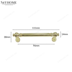 Tay nắm tủ tân cổ điển màu vàng gold SH1155
