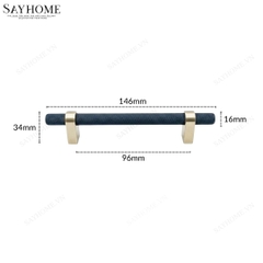 Tay nắm âm tủ hiện đại màu bạc xước SH8935 tại Tân Bình