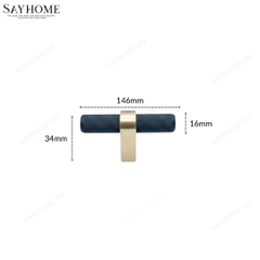 Tay nắm âm tủ hiện đại màu bạc xước SH8935 tại Tân Bình