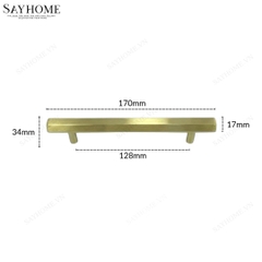 Tay nắm tủ hiện đại màu vàng gold SH1410