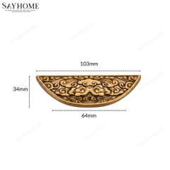 Tay nắm tủ tân cổ điển Vintage màu vàng đồng SH16VD16 tại thành phố Hồ Chí Minh