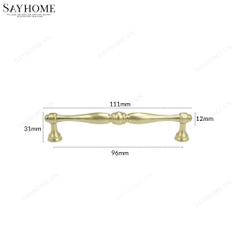 Tay nắm đũa tân tủ cổ điển màu vàng gold SH2366 tại thành phố Hồ Chí Minh