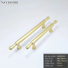 Tay nắm đũa tân cổ điển vintage màu vàng gold SH23V42 tại thành phố Hồ Chí Minh