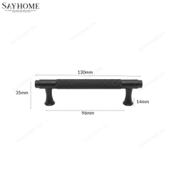 Tay nắm đũa hiện đại màu đen SH2811 tại Tân Bình