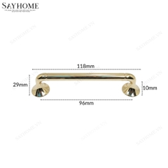 Tay nắm tủ hiện đại màu vàng gold SH2812 tại thành phố Hồ Chí Minh