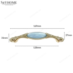 Tay nắm tủ tân cổ điển vintage màu vàng gold SH28V16 tại thành phố Hồ Chí Minh