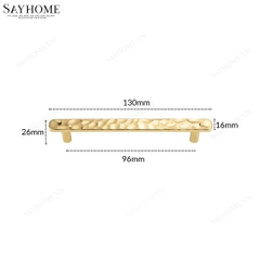Tay nắm tủ hiện đại vàng gold 18k SH2844