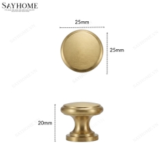 Núm tủ tân cổ điển vintage màu vàng gold SH3V03N tại thành phố Hồ Chí Minh